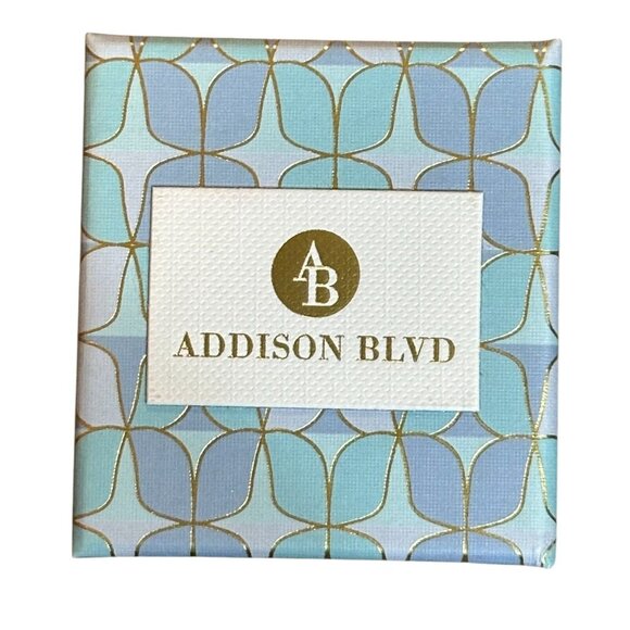 NEW Addison BLVD CZ Gold Plate 925 Sterling Silver Flower Daisy Stud Earrings - Picture 3 of 3